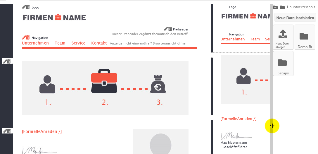 Entwurfansicht Entwurfansicht